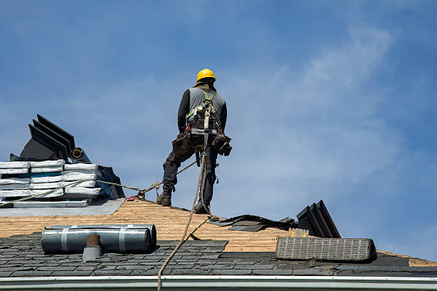 Professional Flat Roof Repair technician working in Cleves, OH